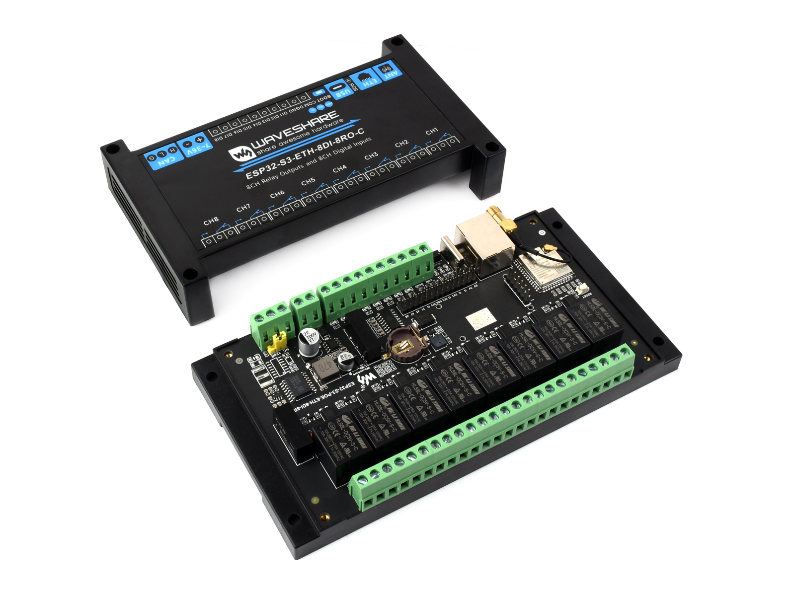 Esp32 S3 - 産業用 8 チャンネル ESP32-S3 WiFi リレー
