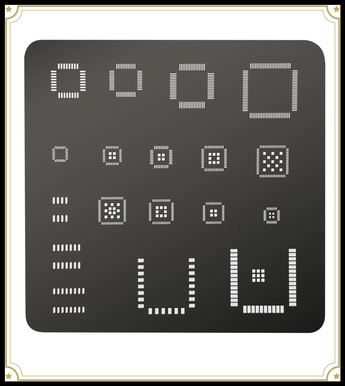 Esp32 - ユニバーサルICステンシル QFP QFN SOP BGA STM32