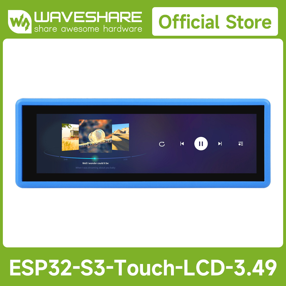 Esp32 S3 - Waveshare ESP32-S3 高性能開発ボード、3.49 インチ IPS 静電容量式タッチディスプレイ