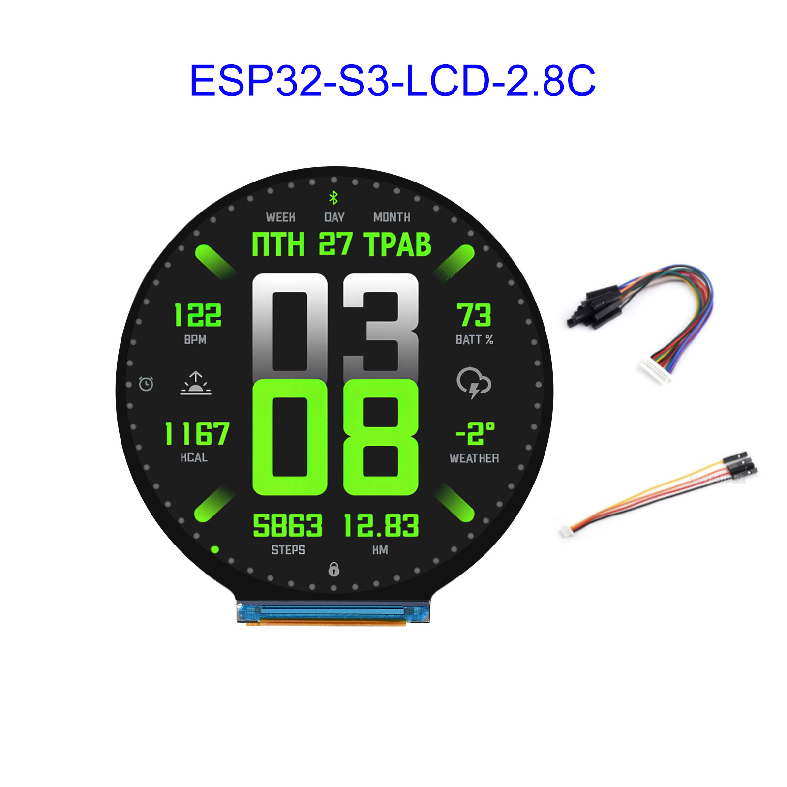 Esp32 S3 - ESP32 ESP32-S3 2.8 インチ円形 LCD スクリーン開発ボード、32