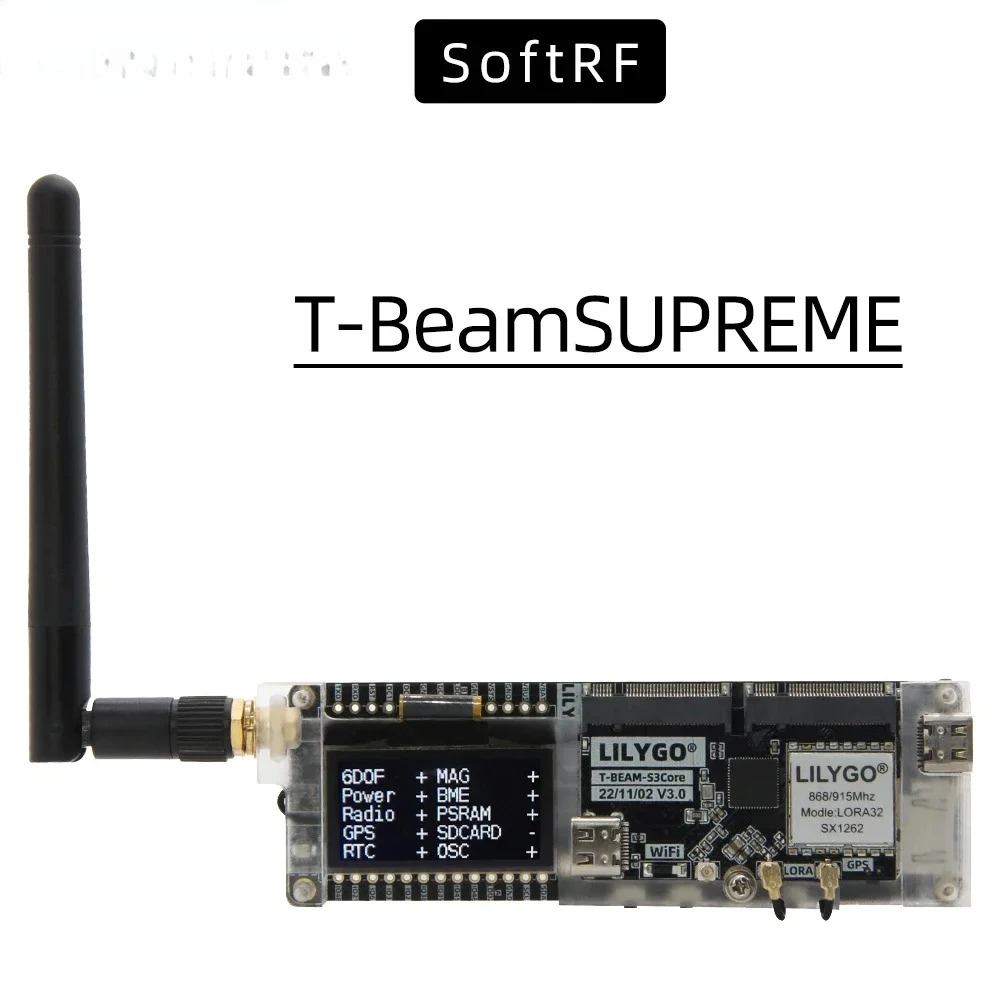 Esp32 S3 - LILYGO SoftRF T-BeamSUPREME ESP32-S3開発ボード U-blox L76K