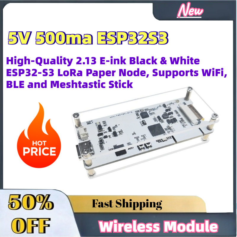 Esp32 S2 - 高品質2.13インチE-ink白黒ESP32-S3 LoRaペーパーノード、WiFi、BLE、Meshtasticスティック対応