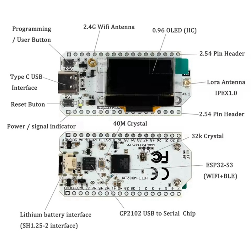 Heltec LoRa32 V3 863-928MHZ ES - Esp32 S3 のレビューと価格