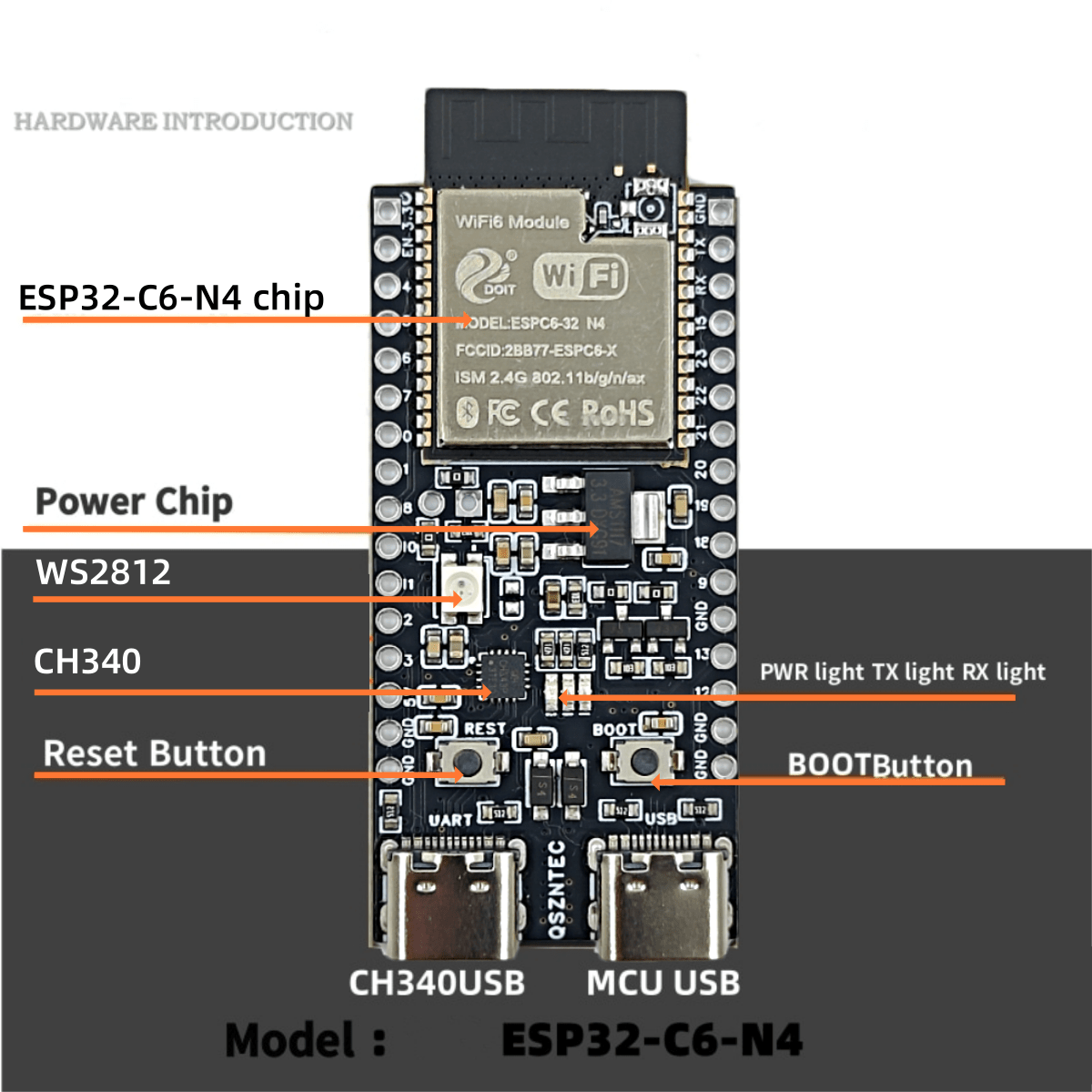 ESP32-C6-DevKitC-1 ESP32-C6 コア - Esp32 S2 のレビューと価格
