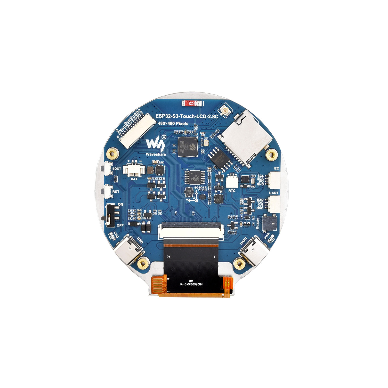 ESP32 ESP32-S3 2.8 インチ円形 LCD ス - Esp32 S3 のレビューと価格