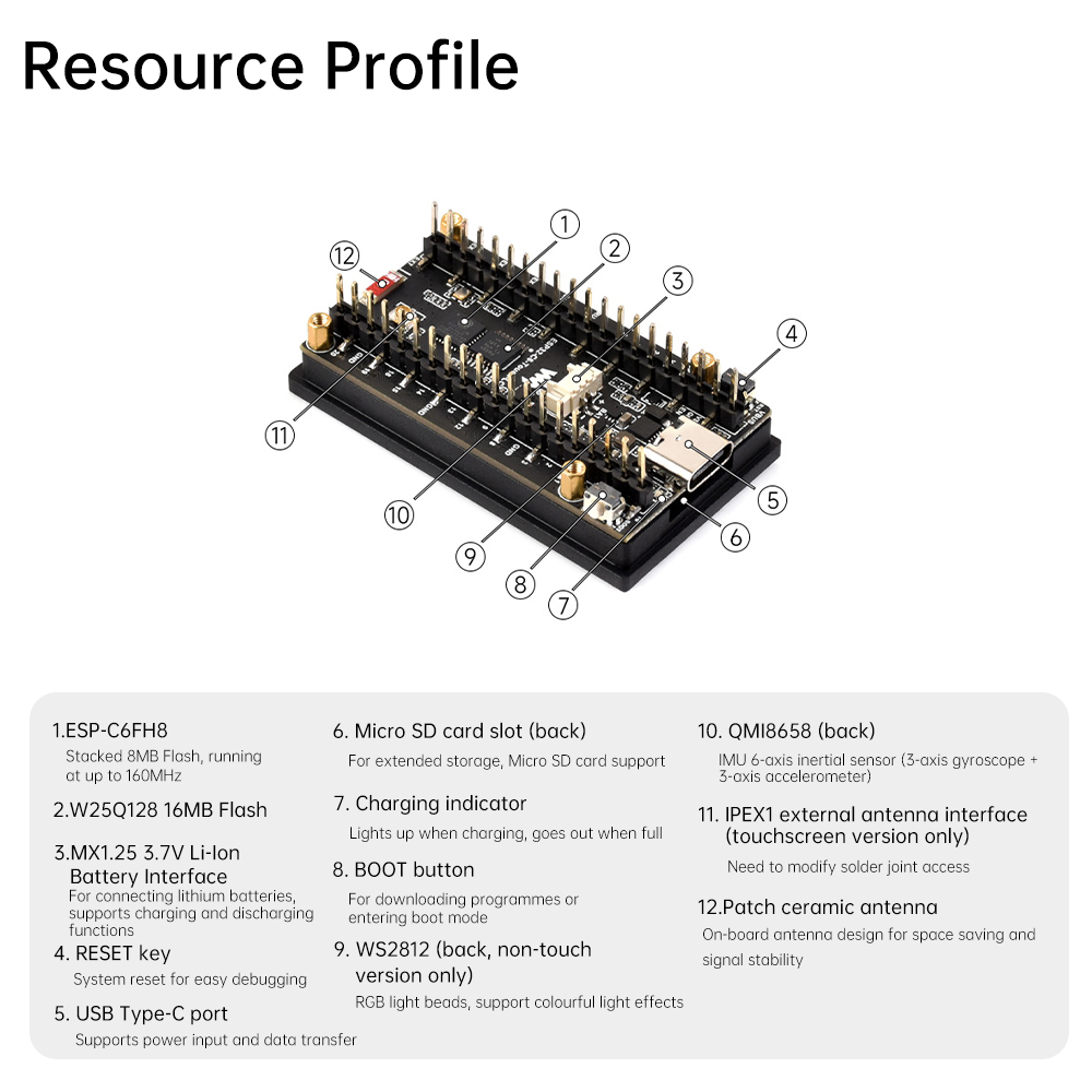 ESP32-C6 IoT開発ボード WiFi 6 Bluet - Esp32 C6 のレビューと価格